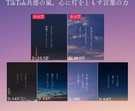 商品に物語を。共感を生むエモいコピー制作します TikTokで再生数25万超え！心揺さぶるコピー制作 イメージ2