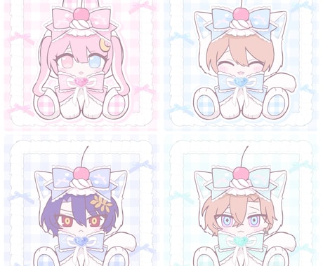 お座りぬい服量産イラストを描きます 商用利用OK、グッズ制作OKのイラストです! イメージ1