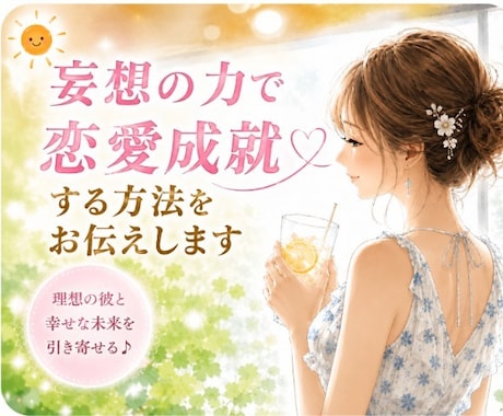 妄想の力で恋愛成就する方法をお伝えします 妄想の世界で恋愛を楽しむと現実化は早い イメージ1