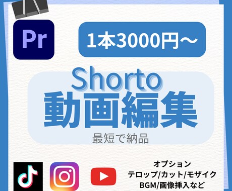 Shorto動画編集いたします 最速！丁寧！柔軟！に動画編集致します イメージ1