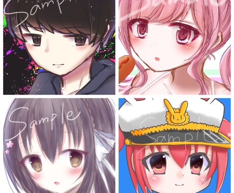 SNS用アイコンのイラストを作成します 自分だけのオリジナルアイコンを使いたい方へ イメージ1