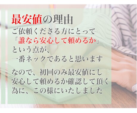 最安値で記事を執筆いたします 【初回のみ、文字数制限なしで依頼を受付中】 イメージ2