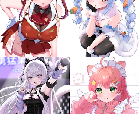 Vtuber向け◆プロ品質のイラストを提供します 細部まで描き込む瞳。圧倒的クオリティで魅せます。 イメージ2