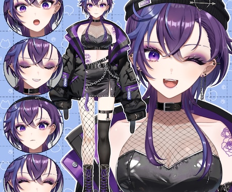 Vtuberになりたい方！ライブ2dモデル作ります あなただけのVtuberを作れます！ イメージ2