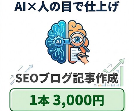 AIと人の目で仕上げるSEOブログ記事を作成します AI任せにしない、読みやすく“使える”文章を丁寧に仕上げます イメージ1