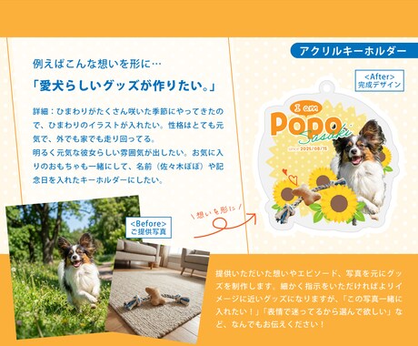 うちの子のオリジナルグッズを一緒にデザインします ペットたちとの思い出を世界にひとつのグッズにしたい方へ イメージ2