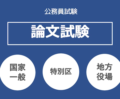 元特別区職員＿公務員試験　論文添削相談にのります 2自治体を経験した元特別区職員が公務員試験をお手伝いします イメージ1