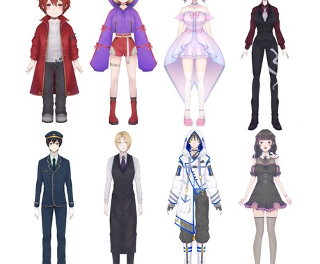 Vtuber 全工程制作します 男女キャラどちらもOK！このお値段で全てお作りします！ イメージ2