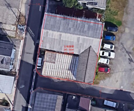 土地図面　測量図から敷地図を作成します 【測量図あり】測量座標から1宅地の敷地図作成。 イメージ2