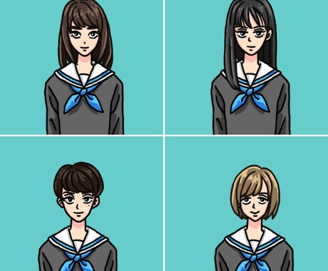 似顔絵アイコンを描きます 温かみのあるイラストで似顔絵のアイコンを描きます。 イメージ1