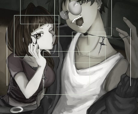 NSN活動に使用可能なイラストを作成致します ˗ˏˋ ダークでかっこいいイラストがお好きな方へˎˊ˗ イメージ1