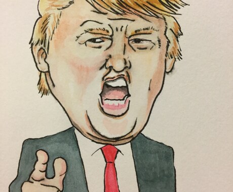 水彩の似顔絵を描きます イメージ1
