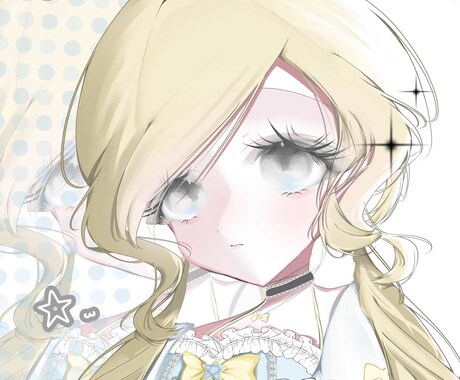 儚げなイラスト描きます アイコンや配信などで使う立ち絵イラスト等 イメージ2