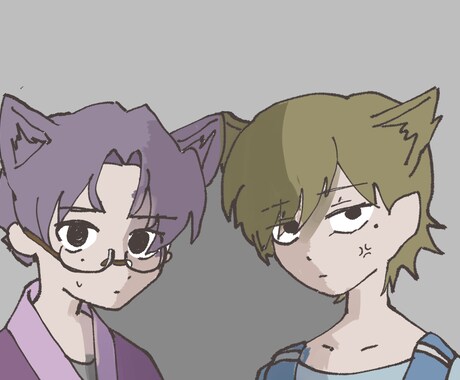 少年のイラスト、バストアップ、アイコン描きます ゆるゆる ほんわかイラストを描きます イメージ2