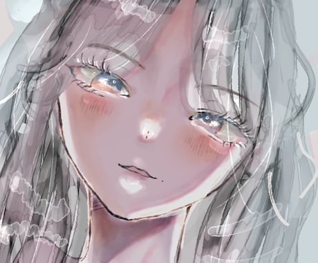 繊細なアイコンを制作します SNS･ブログ等のアイコンや挿絵等 ほわっと可愛いイラスト♪ イメージ2