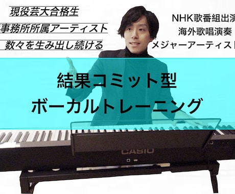 歌唱指導・発声指導します 結果にコミットしたプライベートレッスン イメージ1