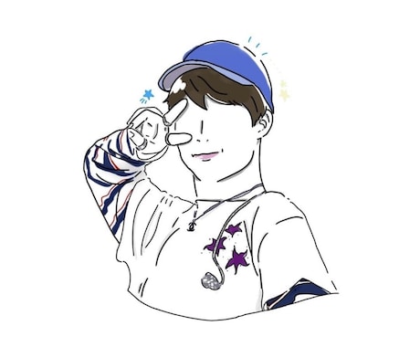 おしゃれな線画イラスト描きます グッズや一枚絵などにお使いください イメージ2