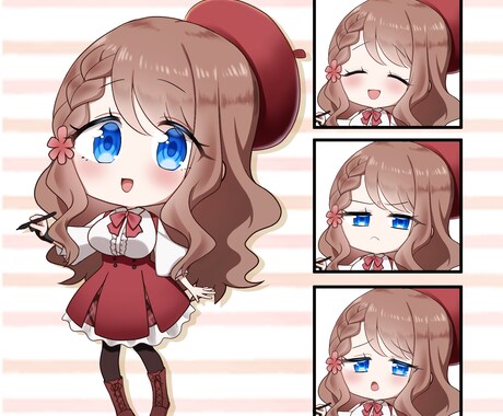 あなただけの可愛いSDキャラ立ち絵をお描きします グッズ、動画等で使用する可愛いミニキャライラストが欲しい方へ イメージ2