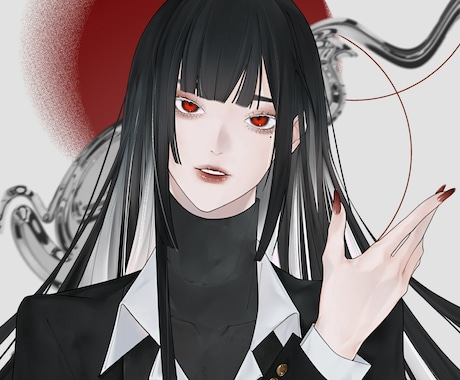 VTuberや活動者の【SNSアイコン】描きます 他と被りたくない、ビジュアルに拘りがある方の為のアイコン制作 イメージ1