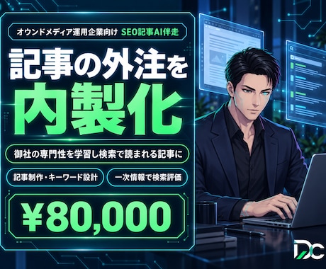 SEO記事の作成を社内でできるようにします イメージ1