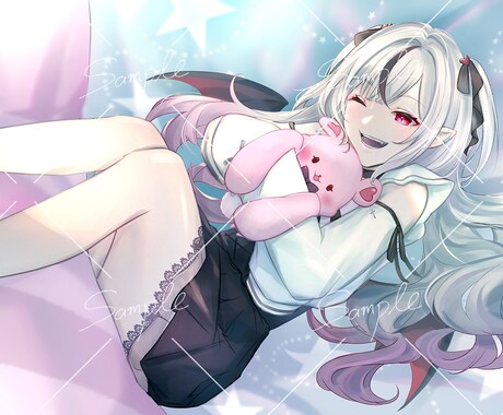 アイコン、一枚絵、立ち絵、おまかせで描きます Vtuber様、サムネ、歌ってみた、誕生日、記念日にも イメージ2