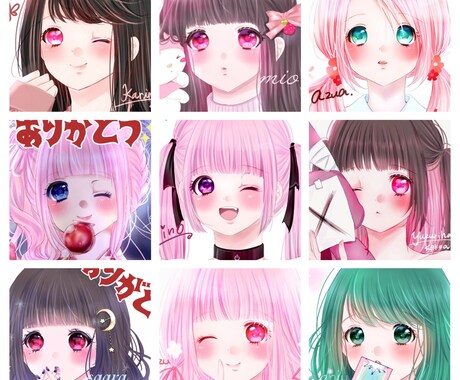 SNSのアイコンを描きます 絵柄が気に入っていただければ一生懸命取り掛からせて頂きます。 イメージ1