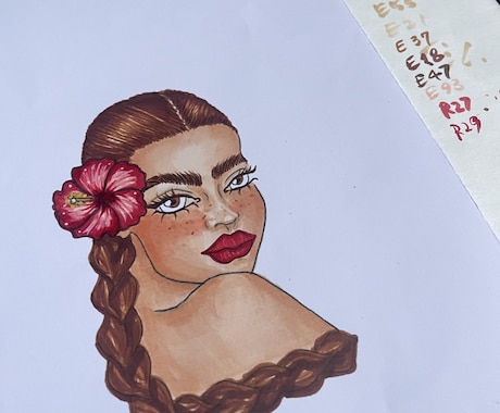 オシャレで魅力的な女性を手描きします アイコン、ロゴ、観賞用に♪ 私の得意分野活かします！！ イメージ1