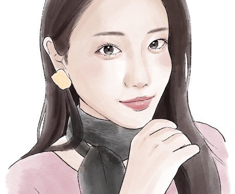 優しいタッチで印象のいい似顔絵お描きします アイコンやプレゼントなどにいかがでしょうか？ イメージ1