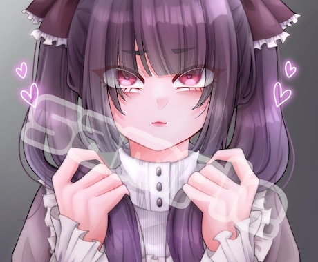 動画サムネやSNSアイコンのご使用いただけます 甘めで可愛い女の子のイラストを作成します！ イメージ2