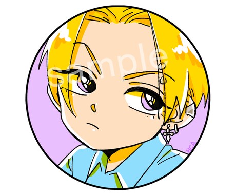可愛いキャラアイコン描きます まるくてかわいい自分だけのイラストアイコンです♪ イメージ2