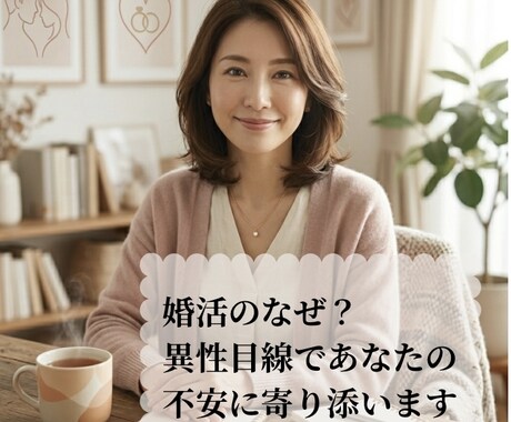 婚活疲れのお話ききます 婚活男性の孤独感にどこまでも寄り添います イメージ1