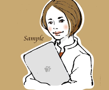 SNSで印象UP！あなたの似顔絵アイコン描きます 自分らしさを魅せる似顔絵【シンプル・大人・おしゃれ・親しみ】 イメージ2