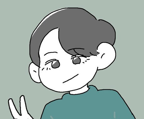 シンプルな似顔絵を描きます ！肩から上位のアイコンにしやすい似顔絵を描きます！ イメージ1