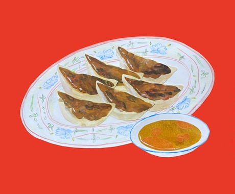 お洒落で美味しそうな食べ物のイラストをお描きします 飲食店のチラシやメニュー、グッズ等にお使いください！ イメージ2