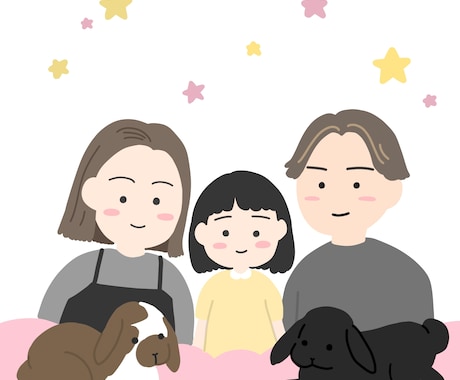 可愛いわんちゃんのイラスト作成します シンプルで落ち着いた色合いのイラストになります。 イメージ2