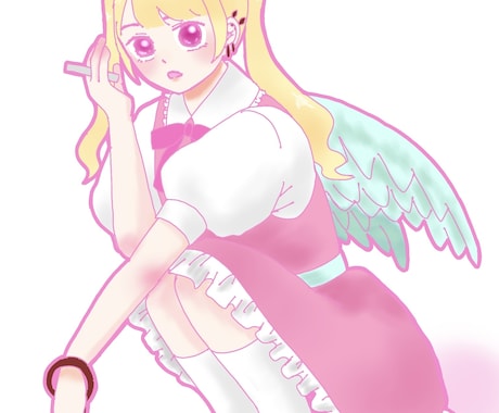 可愛い女の子描きます シンプルでかわいいアイコン、立ち絵描きます イメージ2