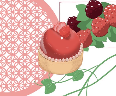 かわいいイラストをお描きします お菓子や動物と人物のイラストをお描きします。 イメージ2