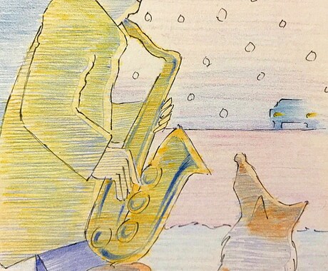 プレゼント用、商用イラスト描きます 色鉛筆で描いた暖かみのある優しい手描きイラストです。 イメージ2