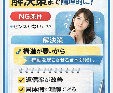 マチアプ返信率改善台本作ります 女性心理ベースで構造設計します イメージ1