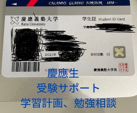 慶應生の一般、AO受験サポートサービスになります 受験合格のコーチングAO入試の志望理由添削、面接練習サポート イメージ1