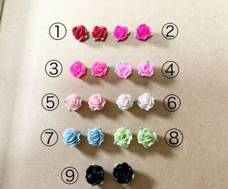 あなただけのアクセサリーお作ります バラとニャンコのイヤリング/ピアス イメージ2