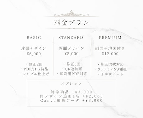 伝わる×おしゃれな名刺・ショップカードを制作します 世界観や雰囲気を大切に印象に残るデザインをご提案いたします イメージ2
