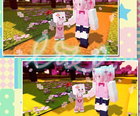 Minecraftの3D画像制作致します サムネイルやSNSヘッダーに自分だけの画像が欲しい方へ イメージ2