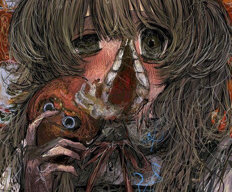 感情を描いたイラストを制作します 一度見たら、頭の奥に残る絵を描き忘れられない。 イメージ2