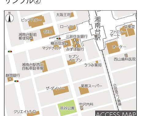 即日対応可能！用途に合わせた地図作製します 店舗案内や不動産物件案内をきれいな地図で分かりやすく イメージ2