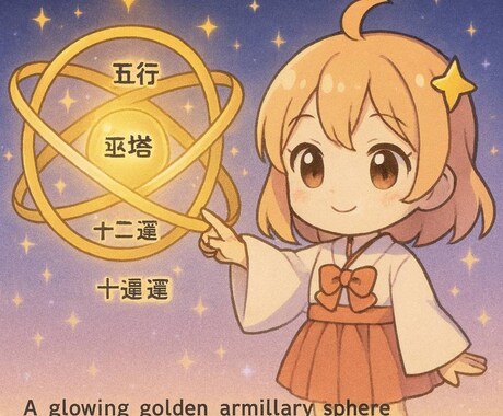 四柱推命他★迷いの霧→晴「運命の座標」を算出します １１種のAI占い。最強天体観測システムが弾き出す「絶対座標」 イメージ1