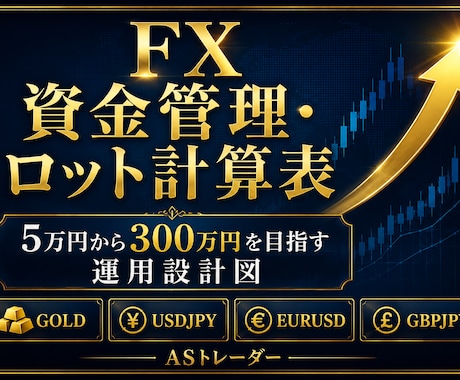 誰もが知りたかったFX資金管理の全てお見せします 5万円から300万円を目指す運用設計図 イメージ1