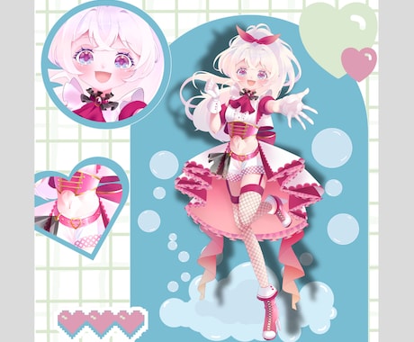 IRIAMやTRPGに！立ち絵制作します 生き生きとした魅力的な立ち絵をお描きいたします！ イメージ2