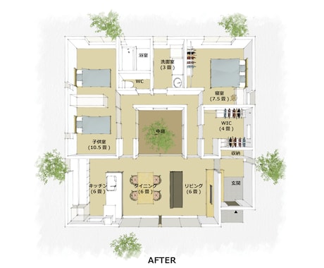 一級建築士が手書き風の立体間取り図を作成します →手書き風で親しみやすく！立体的で暮らしをイメージしやすく！ イメージ2
