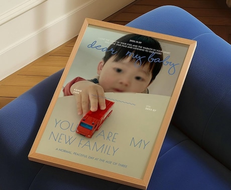 お子さんやペットのバースデーボード作ります 一生思い出に残るプレゼント！ペットや恋人の写真もOK！ イメージ1